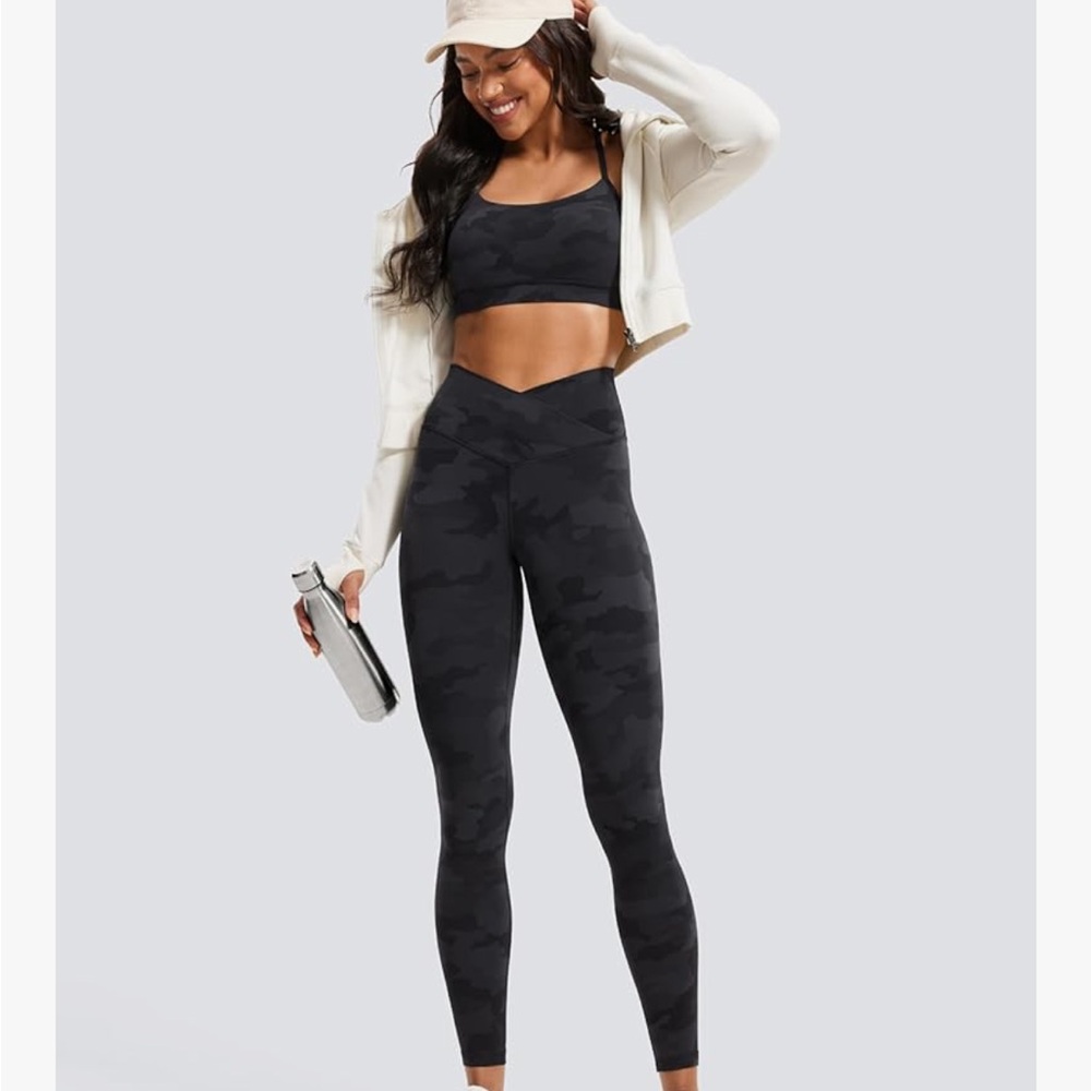CRZ Yoga Black Tye Dye Leggings
